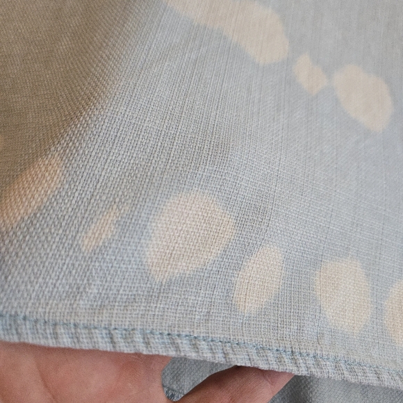 Anthropologie Cloth & Stone Tie-Dye Swing Mini Dress Cloud Blue & White - Picture 6 of 13